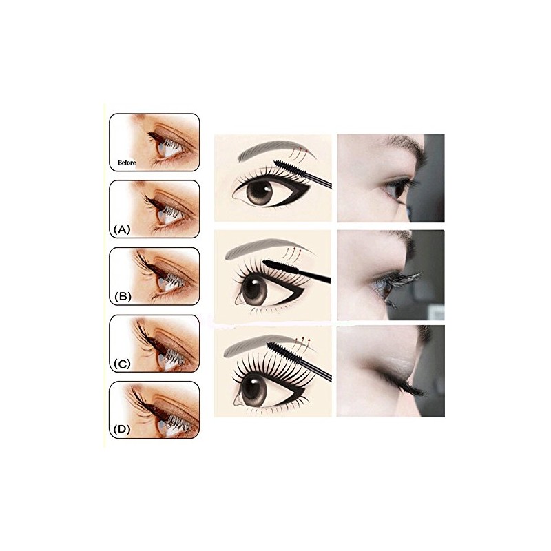 2 Sets (4 Tubes)4 Sets (8 Tubes) (Gel Fiber) Mascara