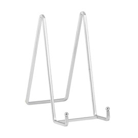 Easel Stand Plate Stand Metal - Pack of 2 Plate Stands - Decorative Plate Holder - Decorative Plate Holder - Iron Easel for Plates | Photo | Books | Picture | Picture | Picture Frame - Silver - 20.5