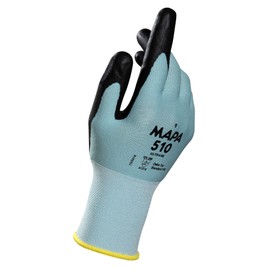Ultrane 510 Polymer Work Gloves, Mechanical Protection, Automotive, Mechanics, Warehouse, Maintenance, Assembly, Factory, Green, Size 7 Small (1 Pair) Safety Gloves 7 (Small)
