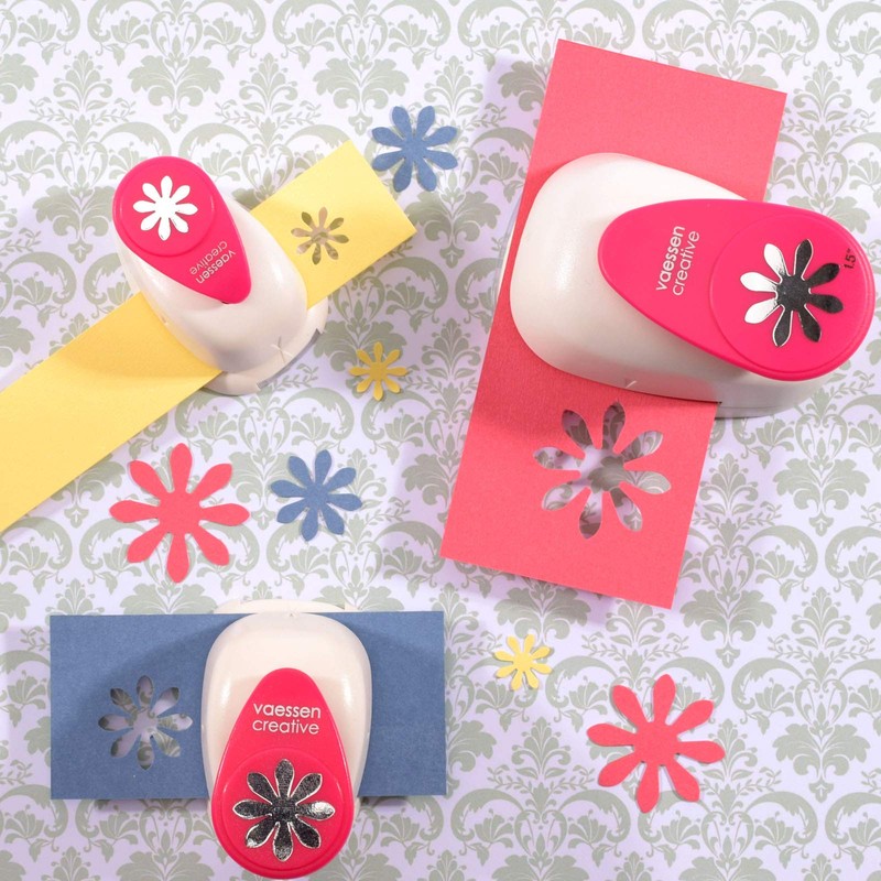 Vaessen Creative Motivstanzer Blumen, Pink