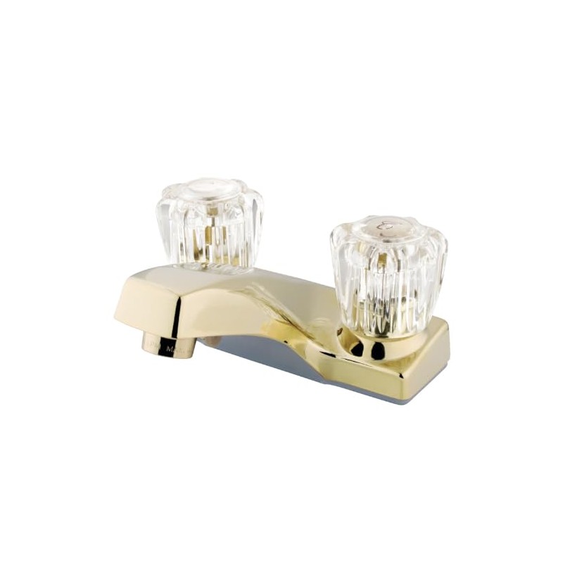 Kingston Brass KB102LP Twin Acrylic Handle Center Set Faucet without