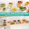 34pcs Glass Food Storage Containers with Lids Set, Airtight Glass