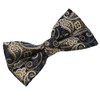 Bowties.jp ul00657 Paisley Brown Bow Tie & Pocket Square Set,