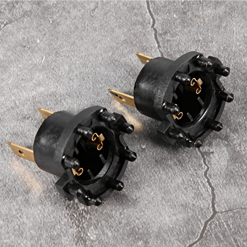 Headlight Socket, 1 Pair Replacement Headlight Bulb Holder Adapter Holder