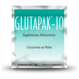 Glutapak-10 Sobre Con 15 G Suplemento En Polvo Sabor Sin Sabor