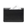 DiLoro Wallet Full Grain Black Nappa Leather Slim Small Bifold