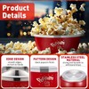 Skybooly 3 Pcs Popcorn Bowls 3.4 Qt Stainless Steel Mixing