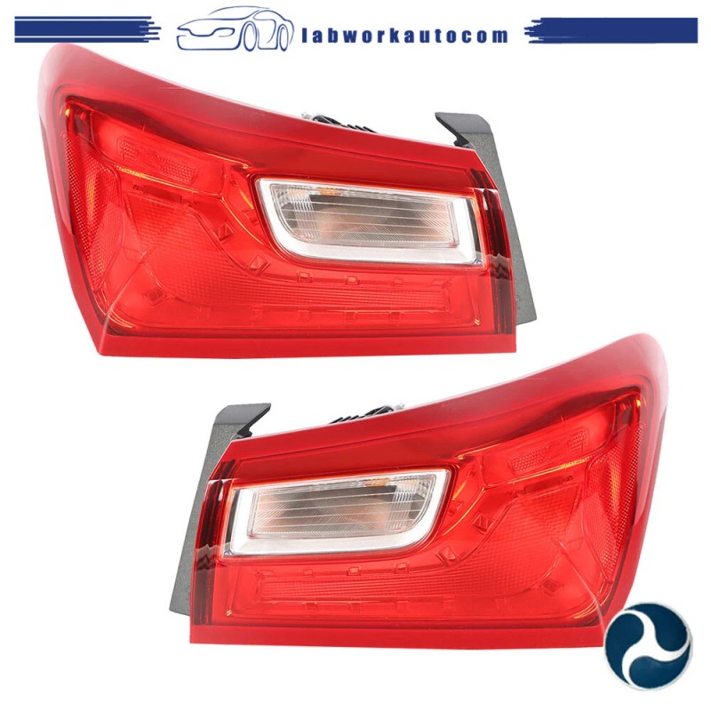 labworkauto For 2016-2020 Chevy Malibu Outer Tail Lights Rear Brake
