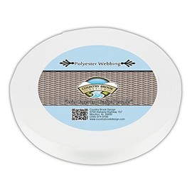 Country Brook Design - 1 inch Printable Heat Set Lanyard Polyester Webbing, 50 Yards