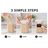 12PCS Food Storage Containers with Lids - Plastic Kitchen Pantry