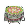 Ideen mit Herz 12 Diamond Painting Coasters with Metal Stand