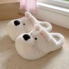 Character Western Highland Dog Home Slippers (Flannel Cotton) White (36-37) 5ea