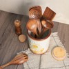 Bicuzat Ceramic Sunflower Embossed Pattern Kitchen Utensil Holder, Large Cooking