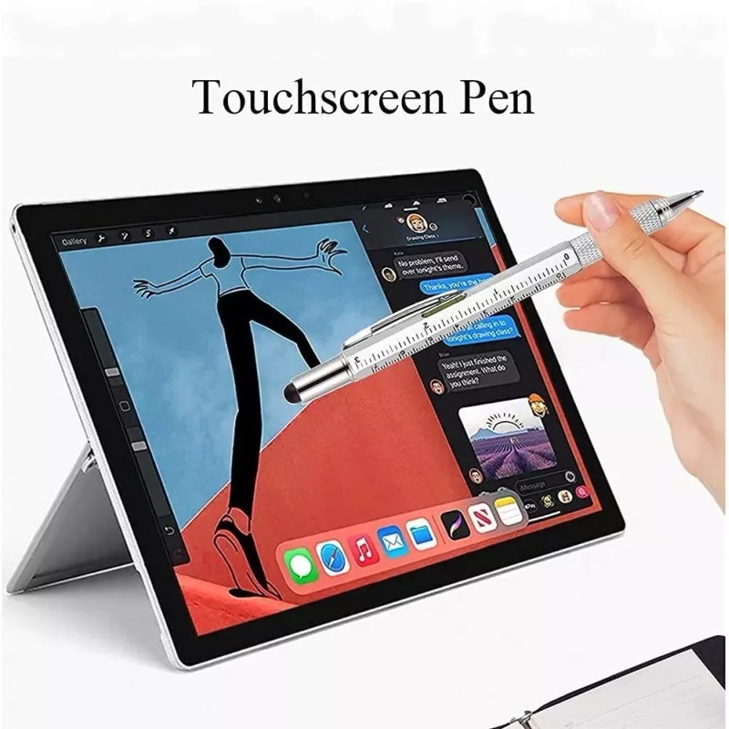 Unbranded 7 in1 Multifunction Ballpoint Pen with Modern Handheld Tool