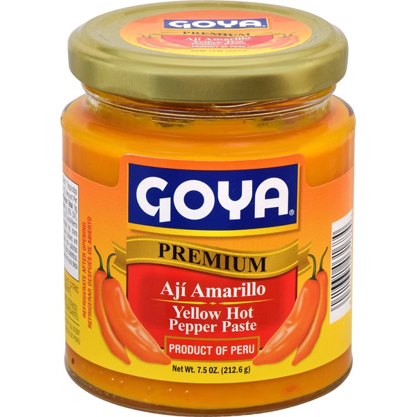 Goya Foods Aji Amarillo Yellow Hot Pepper Paste, 7.5 Ounce (Pack of 12)