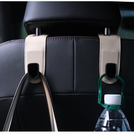 JEYODA Easy to Install Car Hooks, Headrest, 2 Seat Hooks, Strong Load Capacity, Both Front and Back of Seats, Shopping Bag, Business Backpack, Fall Prevention, Convenient Goods, Car Accessories, Car
