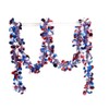 4 Pack American Party Tinsel Garland Decoration Red White Blue