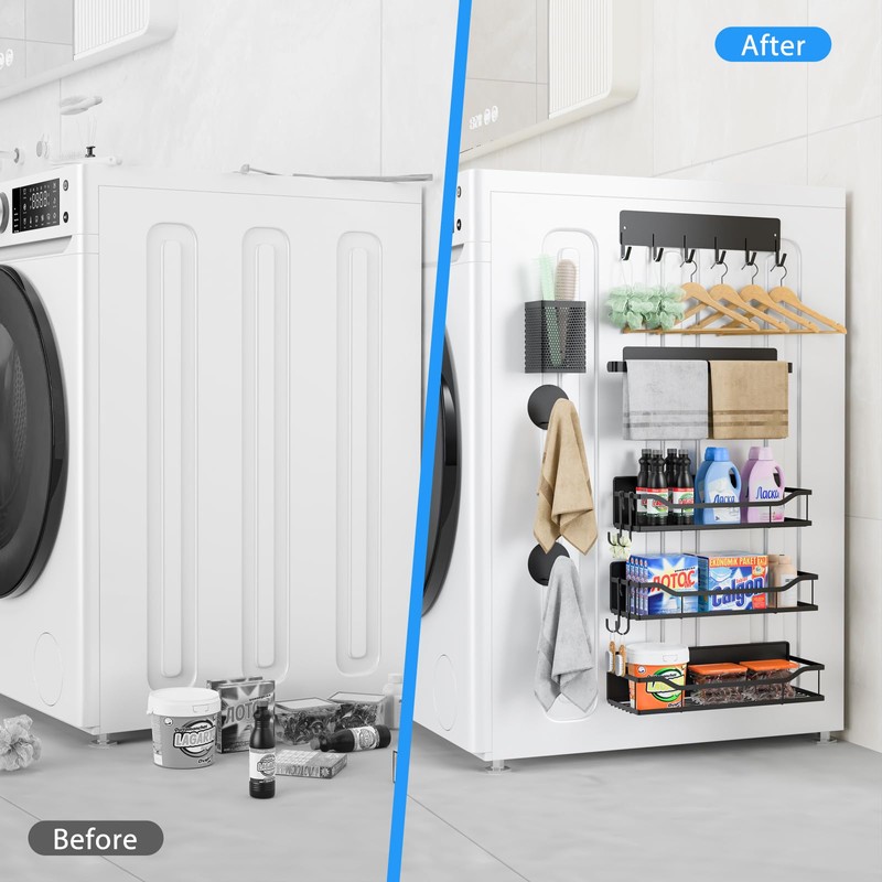 Multifunctional Magnetic Shelf for Washing Machine, Refrigerator, Microwave, and Any