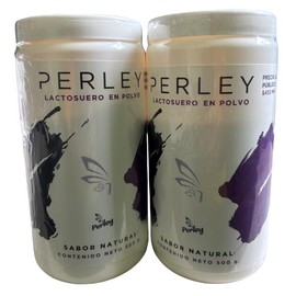 Perley Lactosuero en Polvo Sabor Natural 2 Pack 500g c/u | Con Vitaminas y Minerales, Contenido Neto 500g c/u, Sabor Natural, Paquete Doble