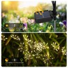 Solar Garden Lights 2 Pack Twinkling Solar Firework Lights with