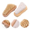 NOLITOY Foot Care Kit Stone Scrub Brush Nail Cleansing Tool