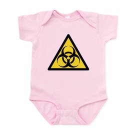 CafePress Biohazard Baby Infant Bodysuit Cute Infant Bodysuit Baby Romper Petal Pink