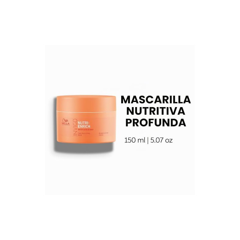 Wella Professionals Invigo Nutri-Enrich Mask, mascarilla capilar hidratante y nutritiva
