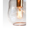 CASAMOTION Pendant Lights Kitchen Island Clear Glass Organic Globe Modern