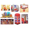 Set of 8 UK London Famous Icons Design Metal &