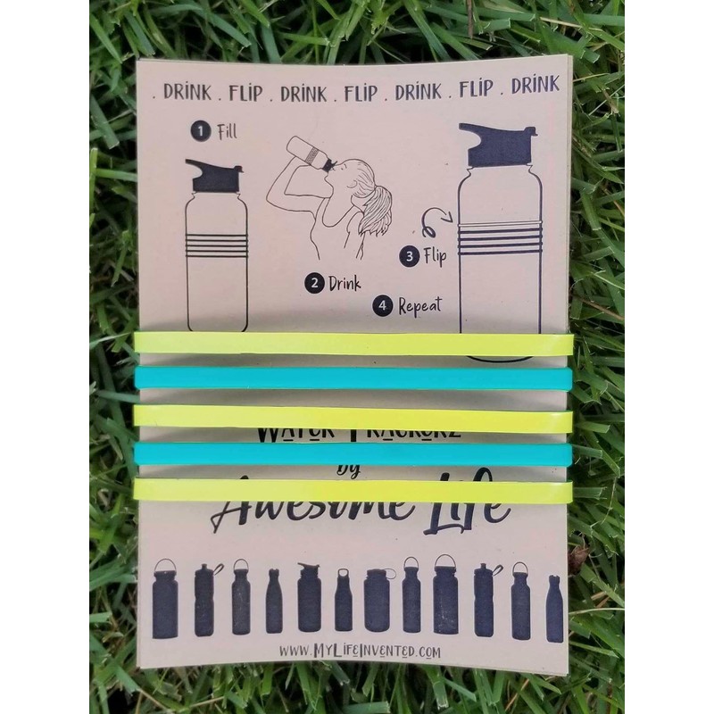 Awesome Life Water Trackerz for Water Bottles Chartreuse/Yellow