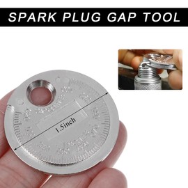 DXNQ Spark Plug Measuring Tool, Zinc Alloy Measuring Wire Spark Plug Gap Gauge Tool Scaled from 0.020" to 0.100", Portable Spark Plug Adjustment Tool, Gap Measuring Tool Car Accessories