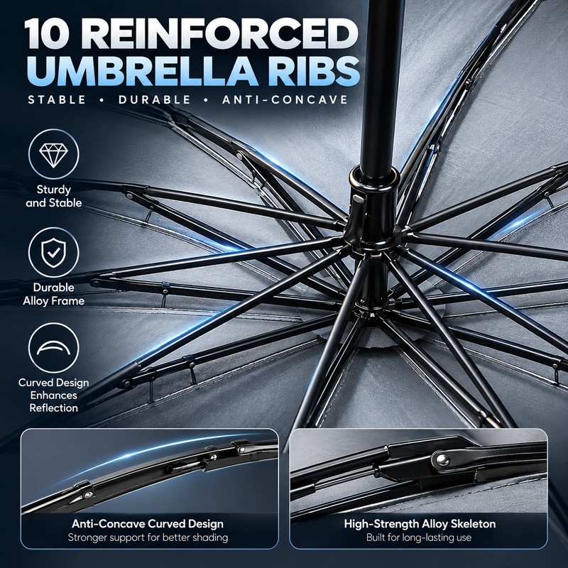 Premium Car Windshield Sun Shade Umbrella for Parked Cars –