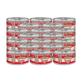 Merrick Purrfect Bistro Canned Wet Cat Food, Beef Recipe Pâté, Grain Free Natural Cat Food with Added Vitamins & Minerals for All Life Stages, 3 OZ Can (Pack of 18)