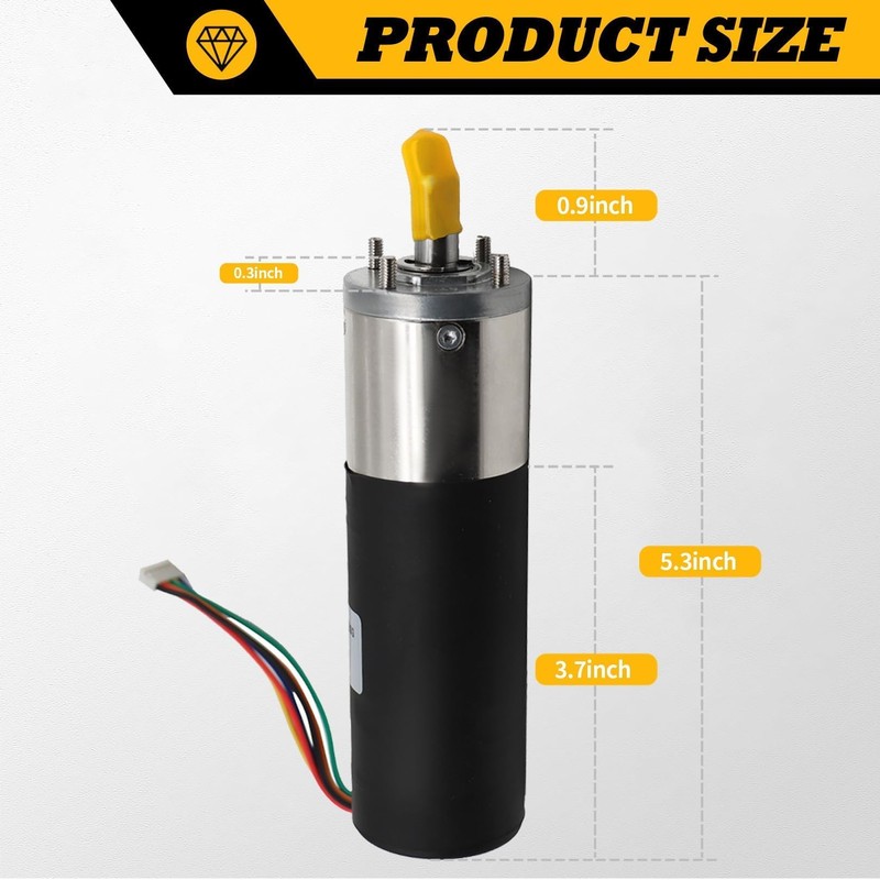 Jecoupoon RV in-Wall Slide-Out Motor, IG-42 (10mm) Motor Assembly, 300:1