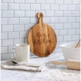 Primitves By Kathy Primitives By Kathy "Mimi's Kitchen"  Round Cutting Board