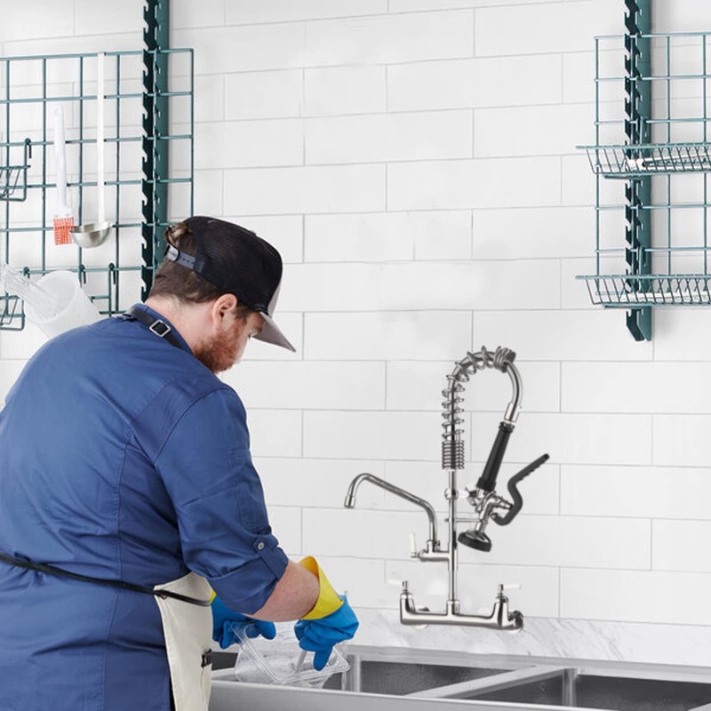 Pre-Rinse Spray Valve Commercial Sink Sprayer 1.42 GPM High Pressure