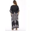 Riviera Sun Caftán Caftans para Mujer, Negro, XL