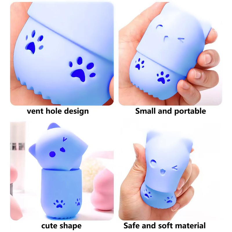 Makeup Sponge Holder, Beauty Sponge Holder + Makeup Blender Travel
