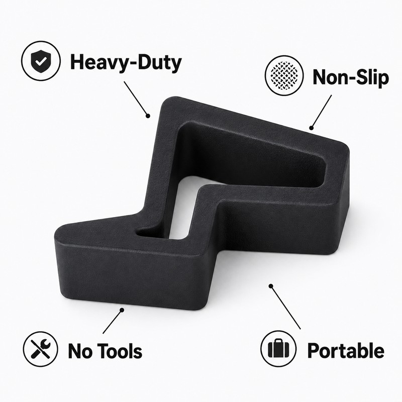 Sliding Door & Window Track Stopper – Tool-Free Security Stop