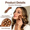 uwoneg Scarab Acupressure Tool, Facial Massage Roller with 12 Brass