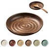 ArtifexCeram Spoon Rest, Large Stoneware Drip Tray for Multiple Utensils,