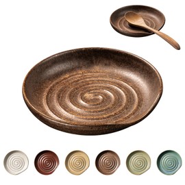 ArtifexCeram Spoon Rest, Large Stoneware Drip Tray for Multiple Utensils, Stove Top Holder with Reactive Glaze, Modern Farmhouse Kitchen Decor