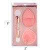 3pc Facial Cleansing Kit - Silicone Face Scrubber, Exfoliating Face