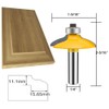 TAIWAIN Router Bit Set 4PCS 1/4 Inch Shank Door&Drawer Front