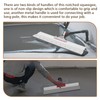 Trumego Notched Squeegee for Cement Self-Leveling Epoxy Floor Squeegee Cement