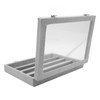 Pin Display Case Transparent Glass Dustproof Pin Collection Display Box