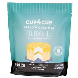 Cup4Cup Yellow Cake Mix, 1.3 Pounds, Certified Gluten Free, Non-GMO, Kosher, Made in the USA