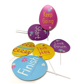 Easte Egg Hunt Signs 6 Pack