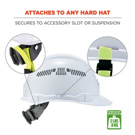 Lanyard with Clamp End, Easily Attaches to Hard Hat, Tools, or Small Valuables, Weight Capacity 2lbs, Ergodyne Squids 3155,Lime