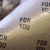 BAY LETTERPRESS Washi Gift Stickers, 24 Sheets for You, Wrapping,